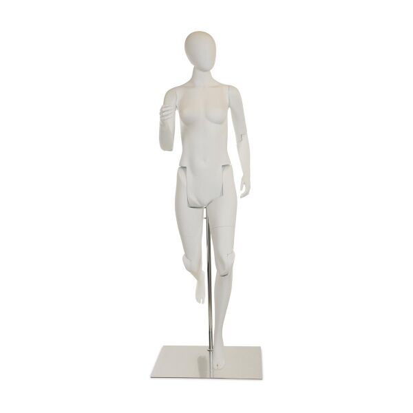 MUSEUM bewegliche Damenfigur YF51, abstrakt weiss inkl. Standfuß ( nur auf Vorbestellung )