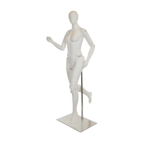MUSEUM bewegliche Damenfigur YF51, abstrakt weiss inkl. Standfuß ( nur auf Vorbestellung )