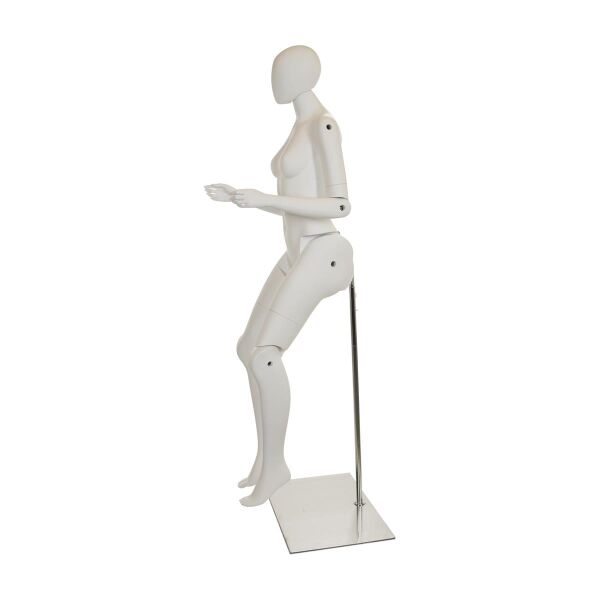 MUSEUM bewegliche Damenfigur YF51, abstrakt weiss inkl. Standfuß ( nur auf Vorbestellung )
