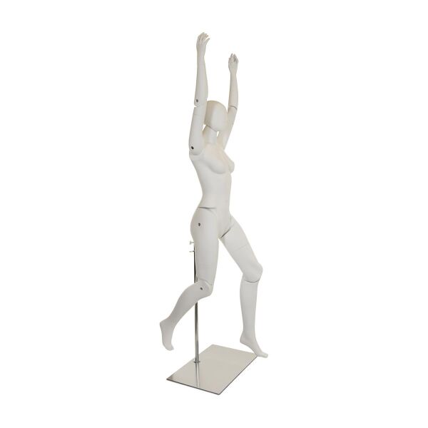 MUSEUM bewegliche Damenfigur YF51, abstrakt weiss inkl. Standfuß ( nur auf Vorbestellung )