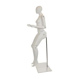 MUSEUM bewegliche Damenfigur YF51, abstrakt weiss inkl. Standfuß ( nur auf Vorbestellung )