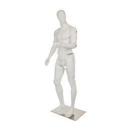 MUSEUM bewegliche Herrenfigur YM41, abstrakt weiss inkl. Standfuß ( nur auf Vorbestellung )
