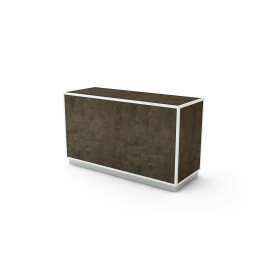 HI RETAIL Theke RAINBOW 157x60x94cm RBWBCS2 mit 3 Modulen
