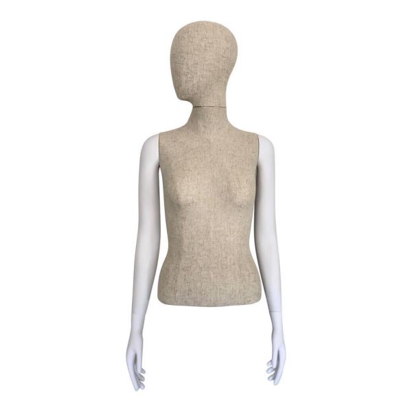 MAGIC Damen-Torso kurz mit Leinen-Stoffüberzug