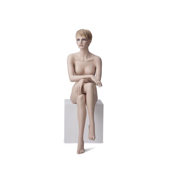 Window mannequin ADRIANA 6 skin-colored with sculpted hair