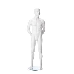 NIK Pos. 3 skulpturierte Herrenfigur inkl. Glasbodenplatte mit Fußdorn