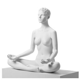 Sportfigur VANESSA, Yoga Pos. 2, skulpt. weiß, 102318