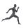 Top-Sports M305 Herren-Schaufensterigur, Sport Runner, Sprinter, inkl. Standplatte mit Rückendorn, Graphitgrau RAL7024