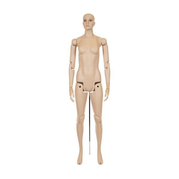 MUSEUM bewegliche Damenfigur YF50, realistisch hautfarbig inkl. Standfuß