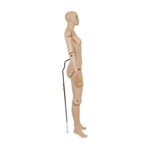 MUSEUM bewegliche Damenfigur YF50, realistisch hautfarbig inkl. Standfuß
