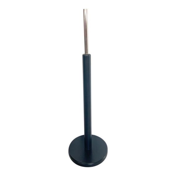BASIC Herrenbüste 50/52 aus PU-Schaum mit Überzug und Holz-Rundfuß, Schwarz