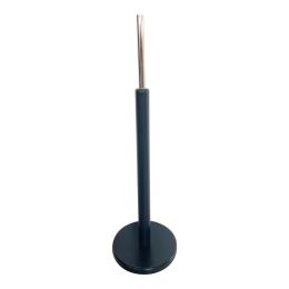 BASIC Damenbüste 36/38 aus PU-Schaum, lang mit Überzug und Holz-Rundfuß, Schwarz