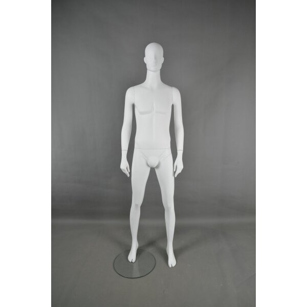 Mannequins NAXOS 3, male white semiabstract