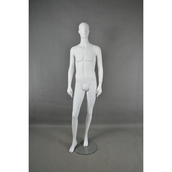Mannequins NAXOS 5, male white semiabstract