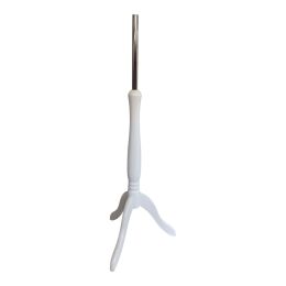 BASIC Damenbüste 36/38, Überzug und Holz-Dreibein, Weiß