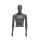 SMART Herren-Torso TMSA1-MG mit Armen und Tischständer, mit Kopf ERM-MG, Anthrazit-Dunkelgrau