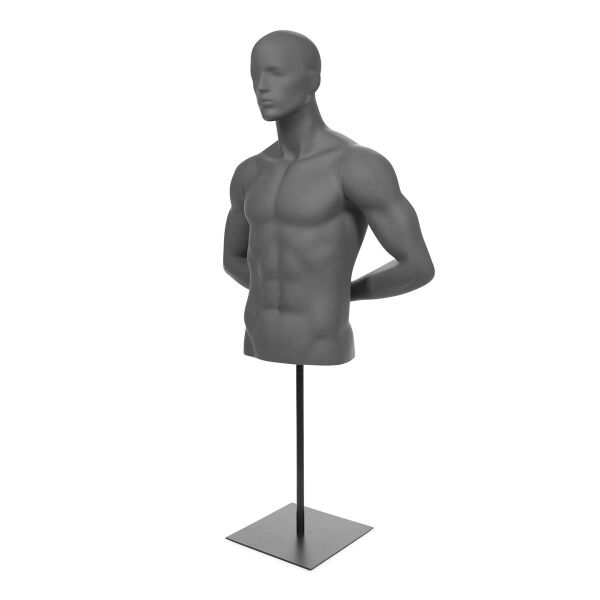 TOP-SPORTS Herrentorso kurz MB53 Graphitgrau inkl. Standfuß