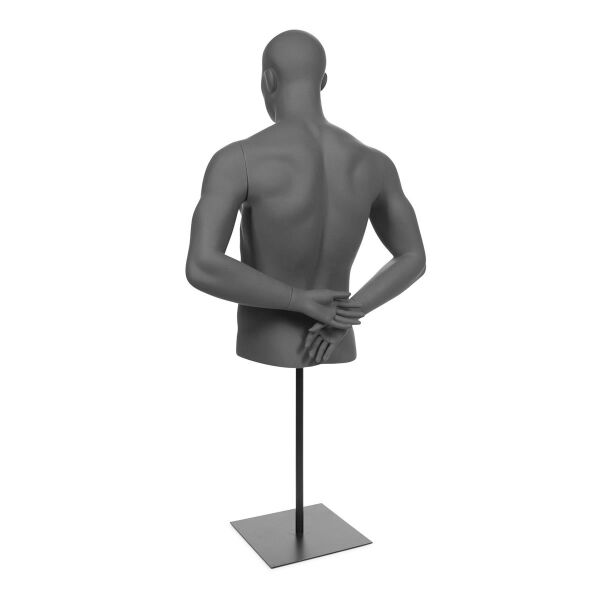 TOP-SPORTS Herrentorso kurz MB53 Graphitgrau inkl. Standfuß