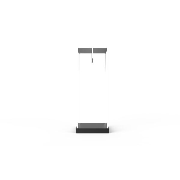 Vitrine Cage 6GA - 70x70x183cm komplett weiss ohne
