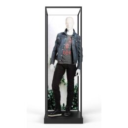 Vitrine Cage 6GM 70x70x210 cm Wunschfarbe matt LED Beleuchtung