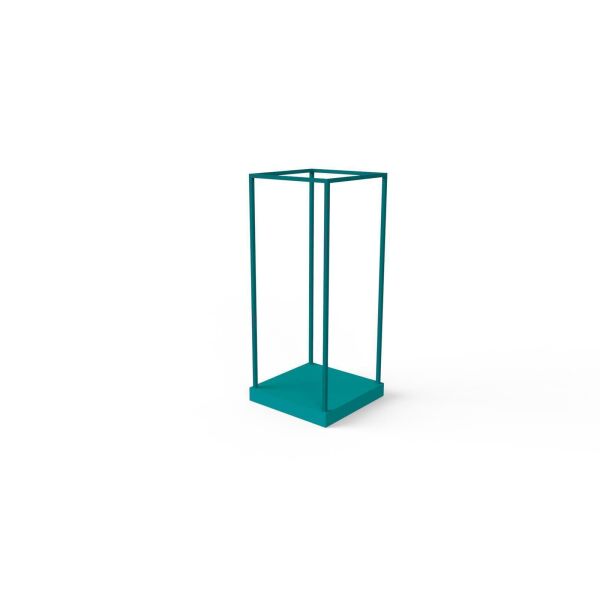 Vitrine Cage 6ISA - 70x70x163cm komplett schwarz Grafikwand