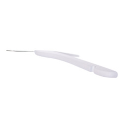 LOTUS Kleiderbügel weiss, L41cm, Haken vernickelt, HT41_WH_N
