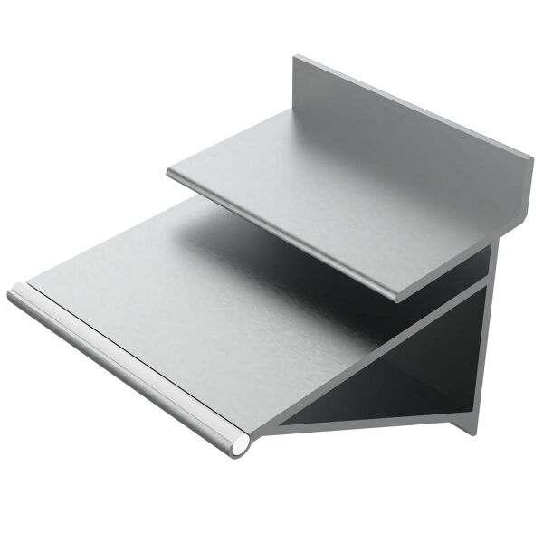 SLAT Glass-Shelf support with rubber lip for 6mm glass