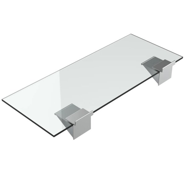 SLAT Glass-Shelf support with rubber lip for 6mm glass