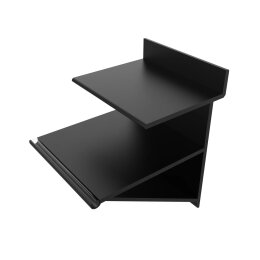 SLAT Glass-Shelf support with rubber lip for 6mm glass