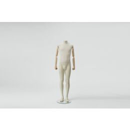 CLOTH Schaufensterfigur Herr MSU1 mit Stoffüberzug, inkl. Glasboden, Fuß- und Wadendorn
