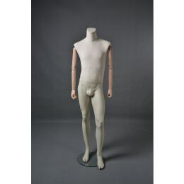 CLOTH Schaufensterfigur Herr MSU2 mit Stoffüberzug, inkl. Glasboden, Fuß- und Wadendorn