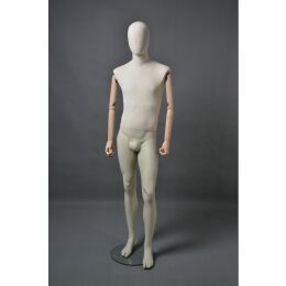 CLOTH Schaufensterfigur Herr MSU2 mit Stoffüberzug, inkl. Glasboden, Fuß- und Wadendorn