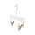 LOTUS Kleiderbügel weiss rosegold, L36cm, HPC36_WH_RG