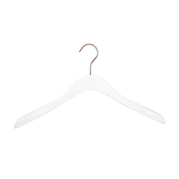 LOTUS Kleiderbügel weiss rosegold, L41cm, HSS341_WH_RG