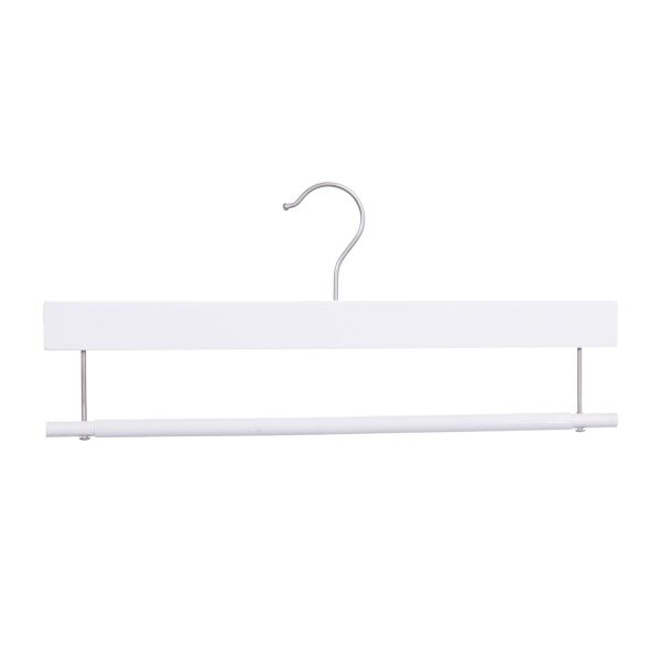 LOTUS Kleiderbügel Hosenbügel weiss, L36 cm, HP36_WH_N