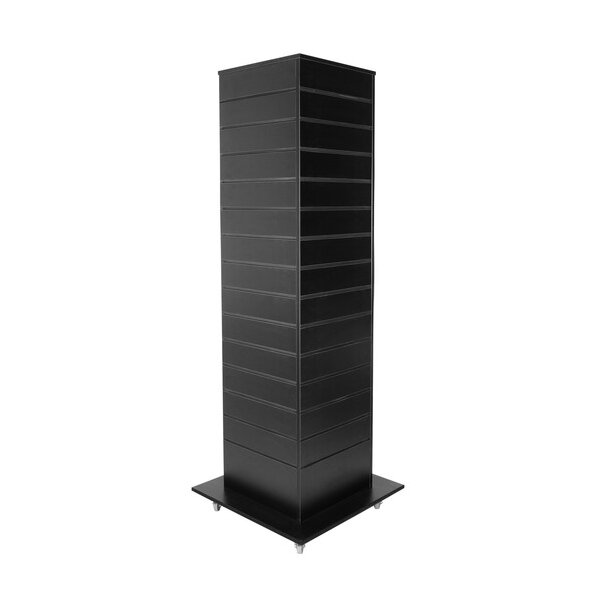 Tower Gondola, Slatwall Furniture, 60x60x170 cm, black incl. wheels