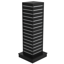 Tower Gondola, Slatwall Furniture, 60x60x170 cm, black incl. wheels