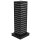 Tower Gondola, Slatwall Furniture, 60x60x170 cm, black incl. wheels