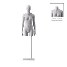 BIO Omnia Damen-Torso lang weiss 01