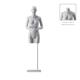 BIO Omnia Damen-Torso lang weiss 02