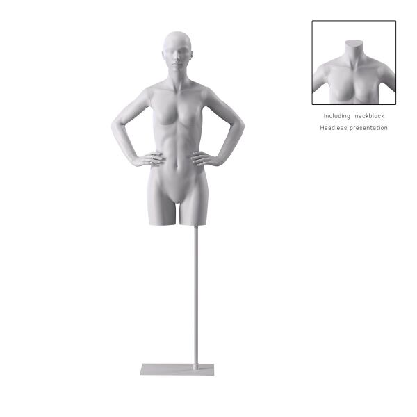 BIO Omnia Damen-Torso lang weiss 03