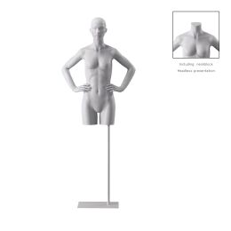 BIO Omnia Damen-Torso lang weiss 03