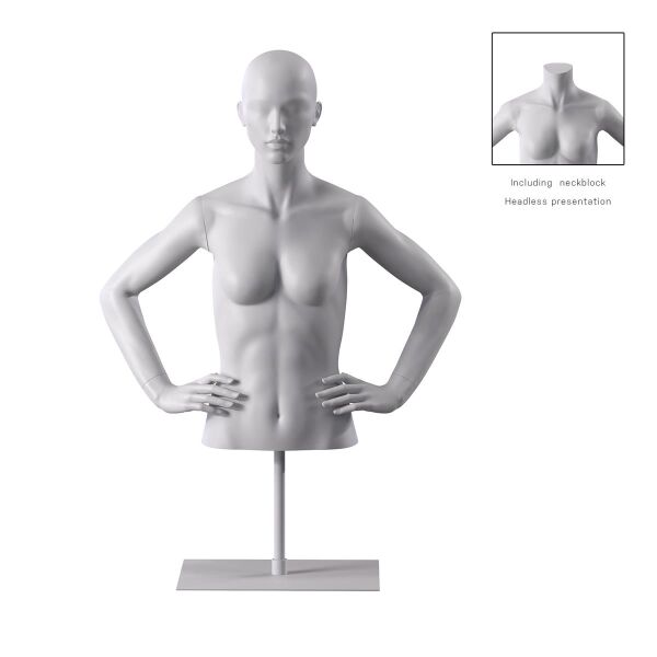 BIO Omnia Damen-Torso kurz weiss 03
