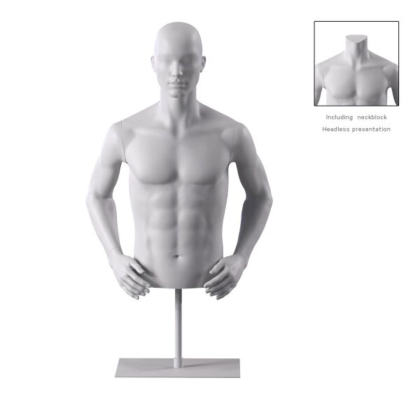BIO Omnia Herren-Torso kurz weiss 03