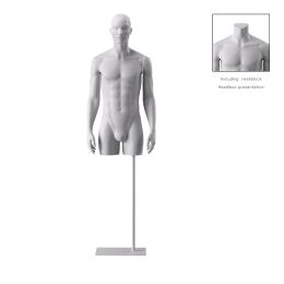 BIO Omnia Herren-Torso lang weiss 01