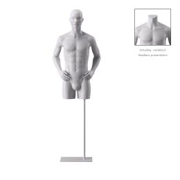 BIO Omnia Herren-Torso lang weiss 03