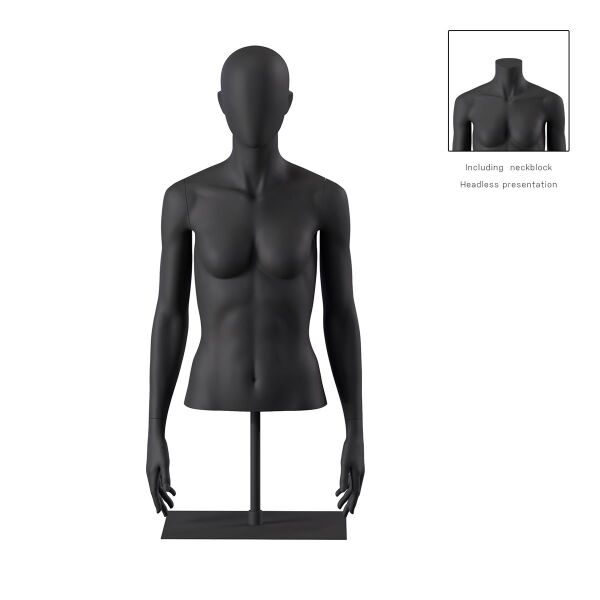 BIO Omnia Damen-Torso kurz schwarz 01