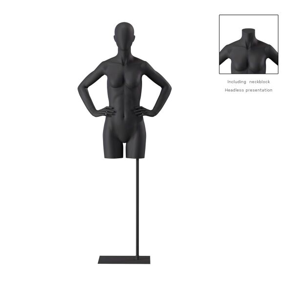 BIO Omnia Damen-Torso lang schwarz 03