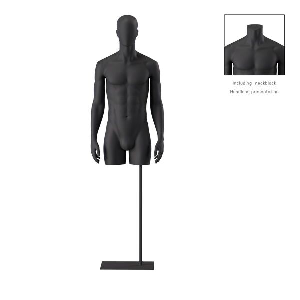 BIO Omnia Herren-Torso lang schwarz 01