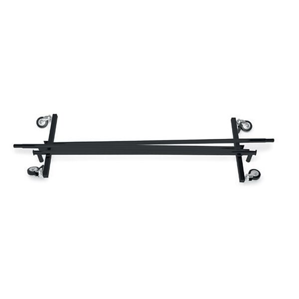 BLACK Kleiderständer mit Rollen, klappbar, höhenverstellbar, 140 cm, Schwarz